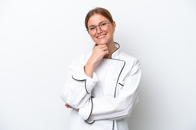 Uśmiechnięty szef kuchni